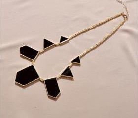 Rhinestone Geometric Shape Necklace